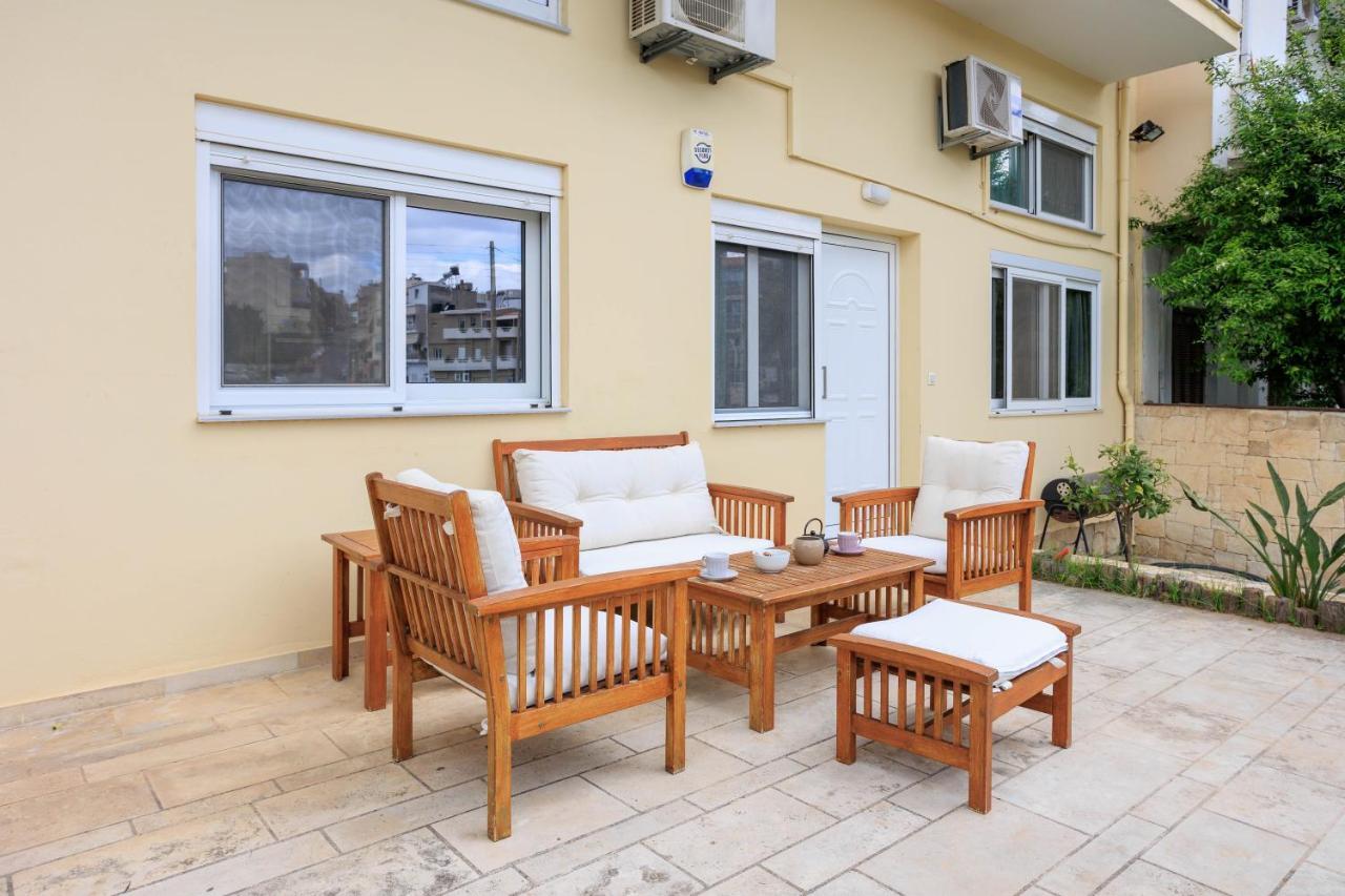 Electra Modern Apartment With Cozy Garden Heraklion  Luaran gambar